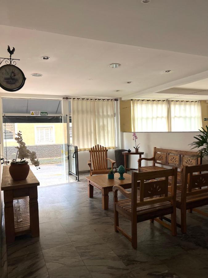 Hotel Thermas Da Mantiqueira - Pocos De Caldas - De Frente Para A Praca Central E Relogio Floral 외부 사진